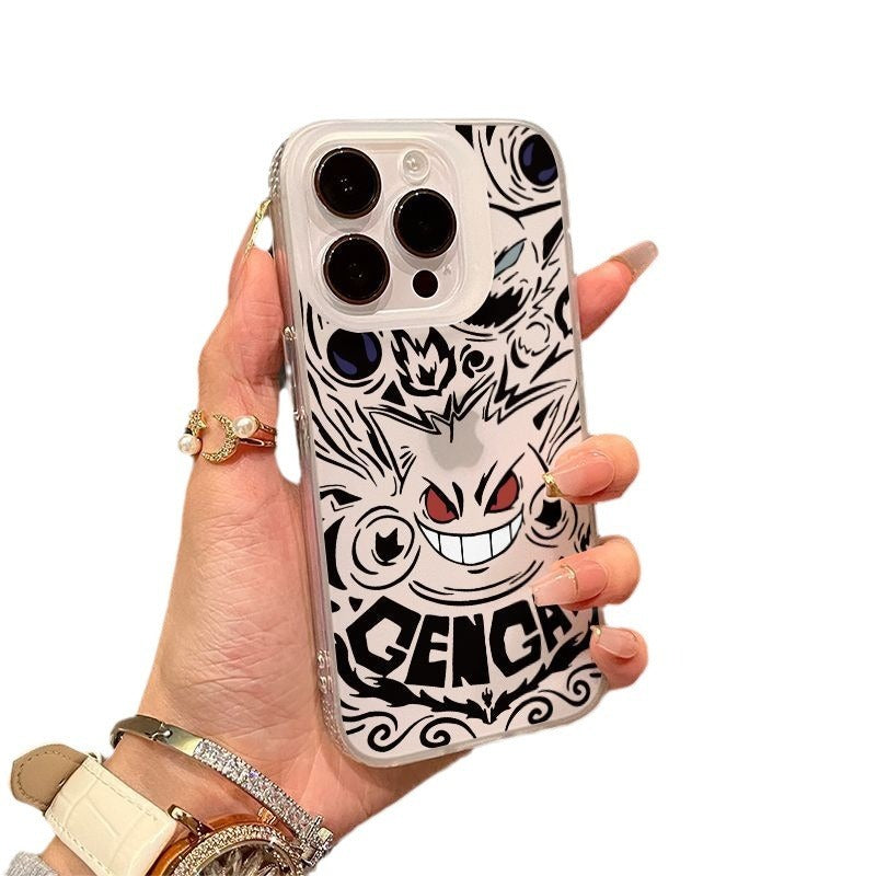 Full screen Geng Gui Jin Apple 15/14/13 phone case 11/12 anti drop soft case XS/XR - Korvel