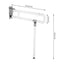 Toilet Grab Bar  Foldable Stainless for Seniors Elderly Handicap Bathroom - Korvel