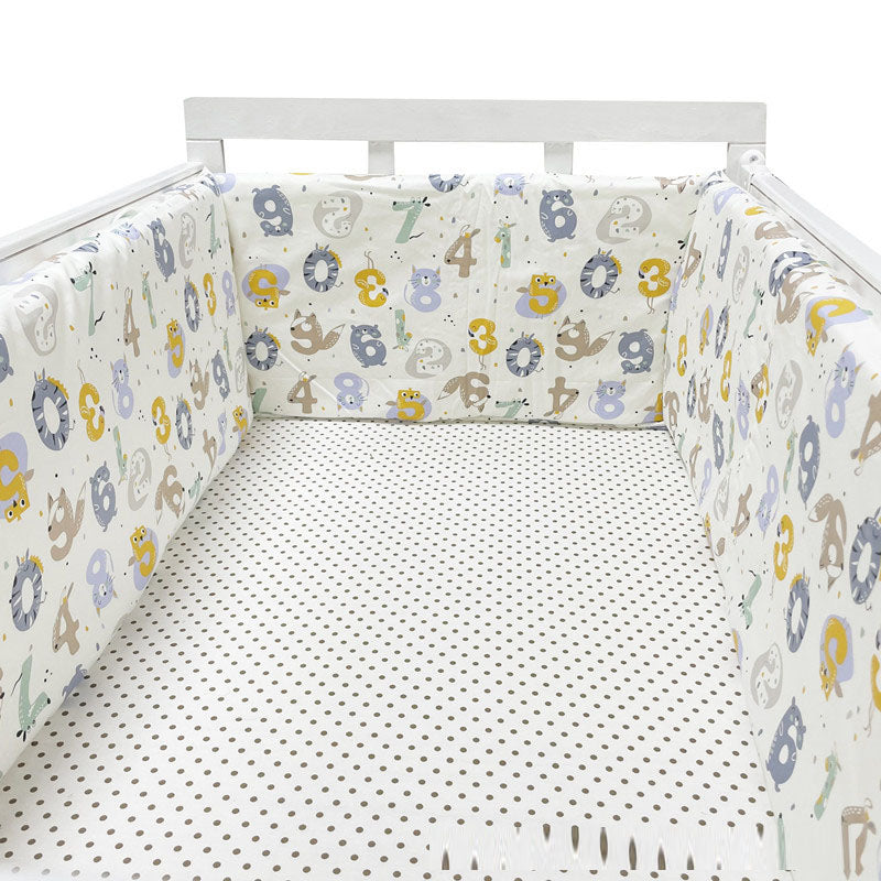 Baby Four Seasons Bed Fence Baby Children Anti fall Cotton Bed Fence Cotton Baby Bed Protective Fence - Korvel