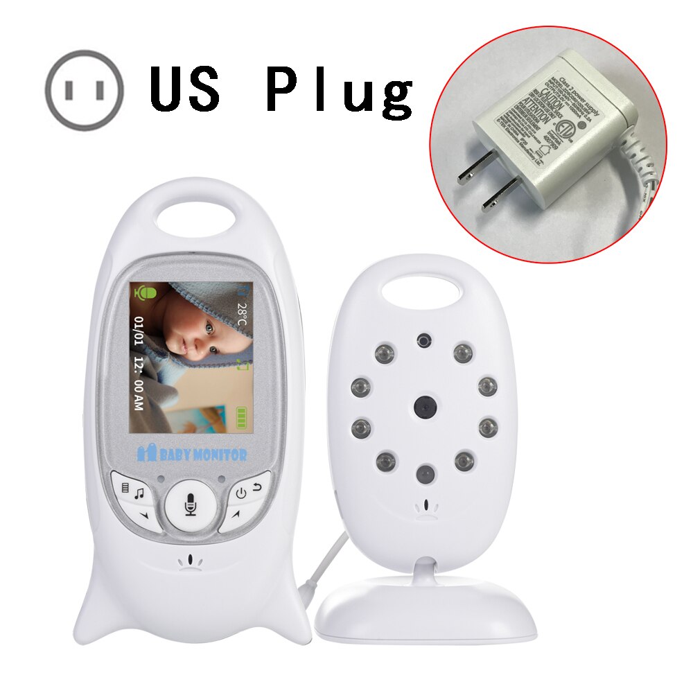 VB601 Baby Monitor 2 inch BeBe Baba Electronic Babysitter Radio Video Nanny Camera Night Vision Temperature Monitoring 8 Lullaby - Korvel
