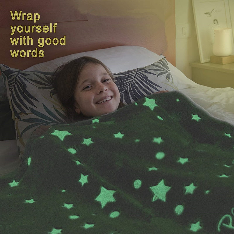 Manta Luminosa que Brilla en la Oscuridad para Niños