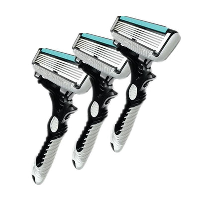 Shaving Razor Mens Profession Face Care 6-layer Stainless Razor Blades - Korvel