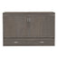 Queen Size Murphy Bed with Built-In Charging Station  Antique Grey - Korvel