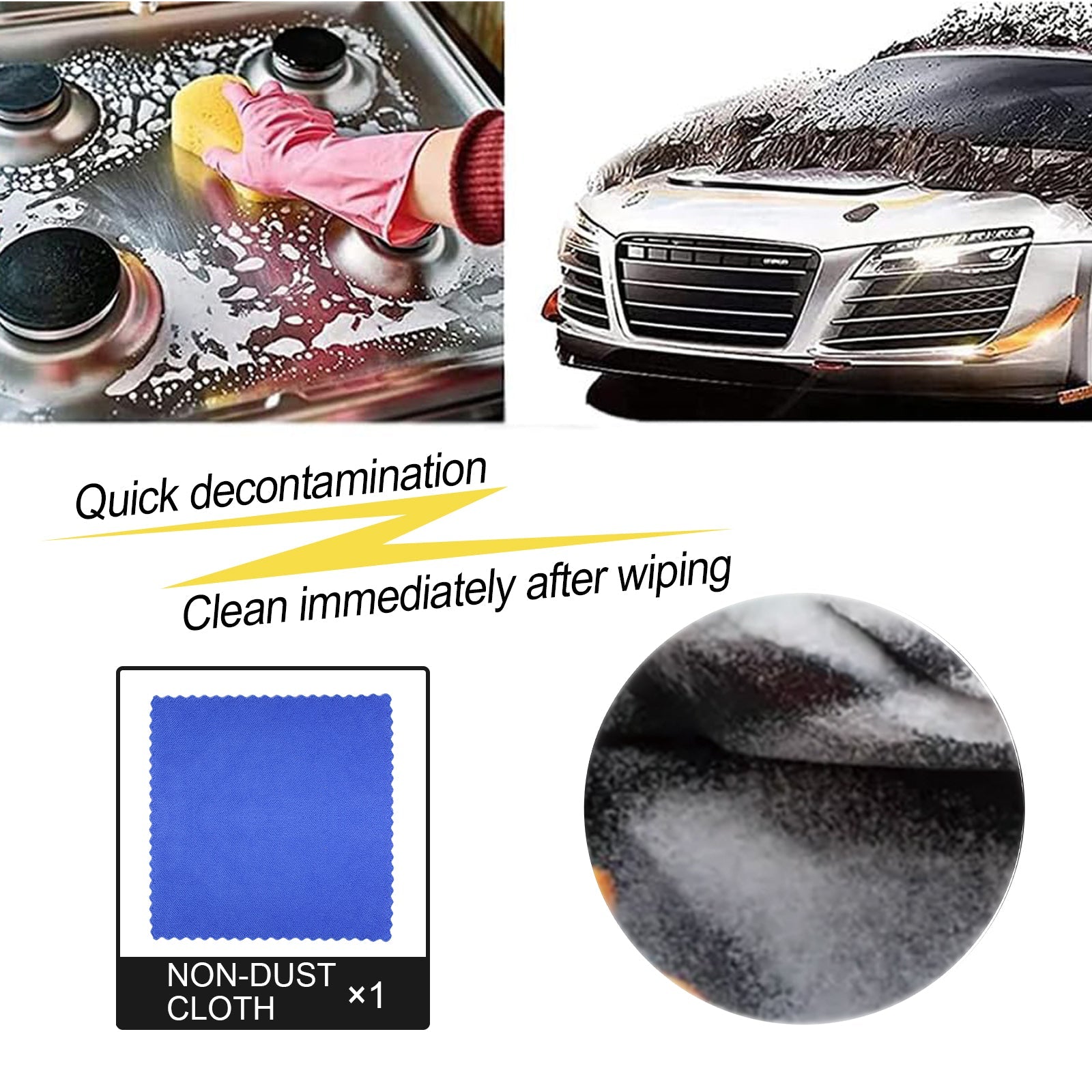 Car Interior Cleaner, Interior Instrument Panel Cleaning Maintenance Polishing Refurbished Multi-Functional Cleaner - Korvel