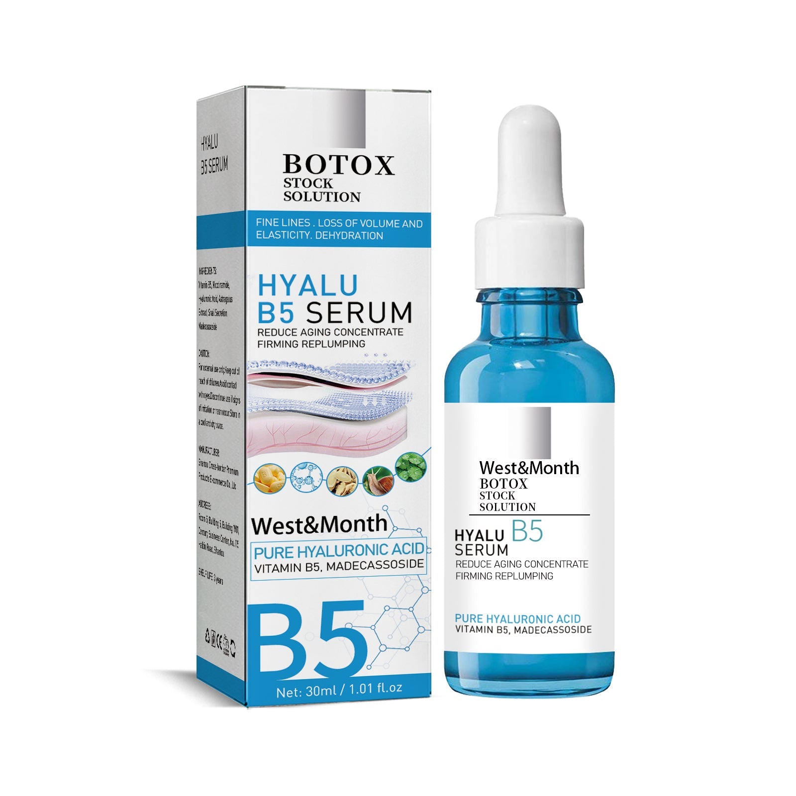 B5 Facial Essence, Lightening Spot Soft Skin Anti-aging Moisturizing Essence - Korvel