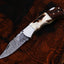 Custom Engraved Damascus Steel Pocket Knife - Unique Gift for Him - Korvel