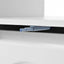ON-TRANS flexible cream style coffee table with 2 brake wheels, drawers, large storage space, white, 39.37 '' x 23.6 '' - Korvel
