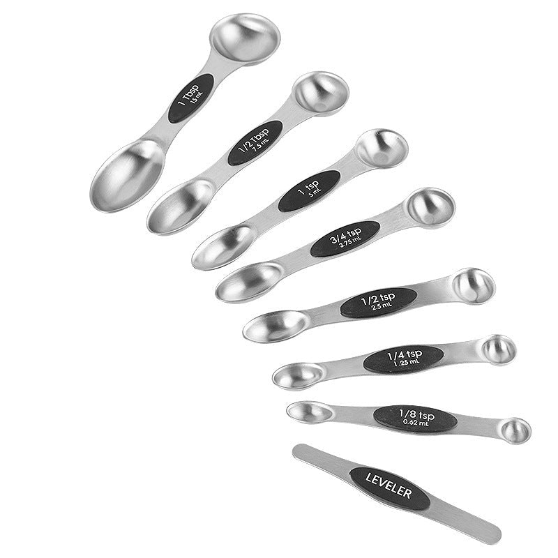 Ensemble de cuillères à mesurer magnétiques en acier inoxydable premium