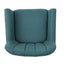 Mid Century Modern Dark Teal Fabric Club Chair