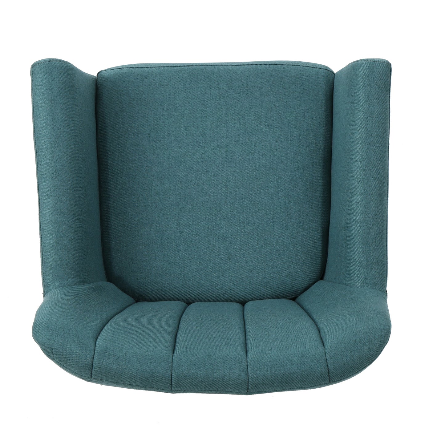 Mid Century Modern Dark Teal Fabric Club Chair