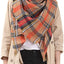 Premium Oversized Women's Scarf in Grey and Brown