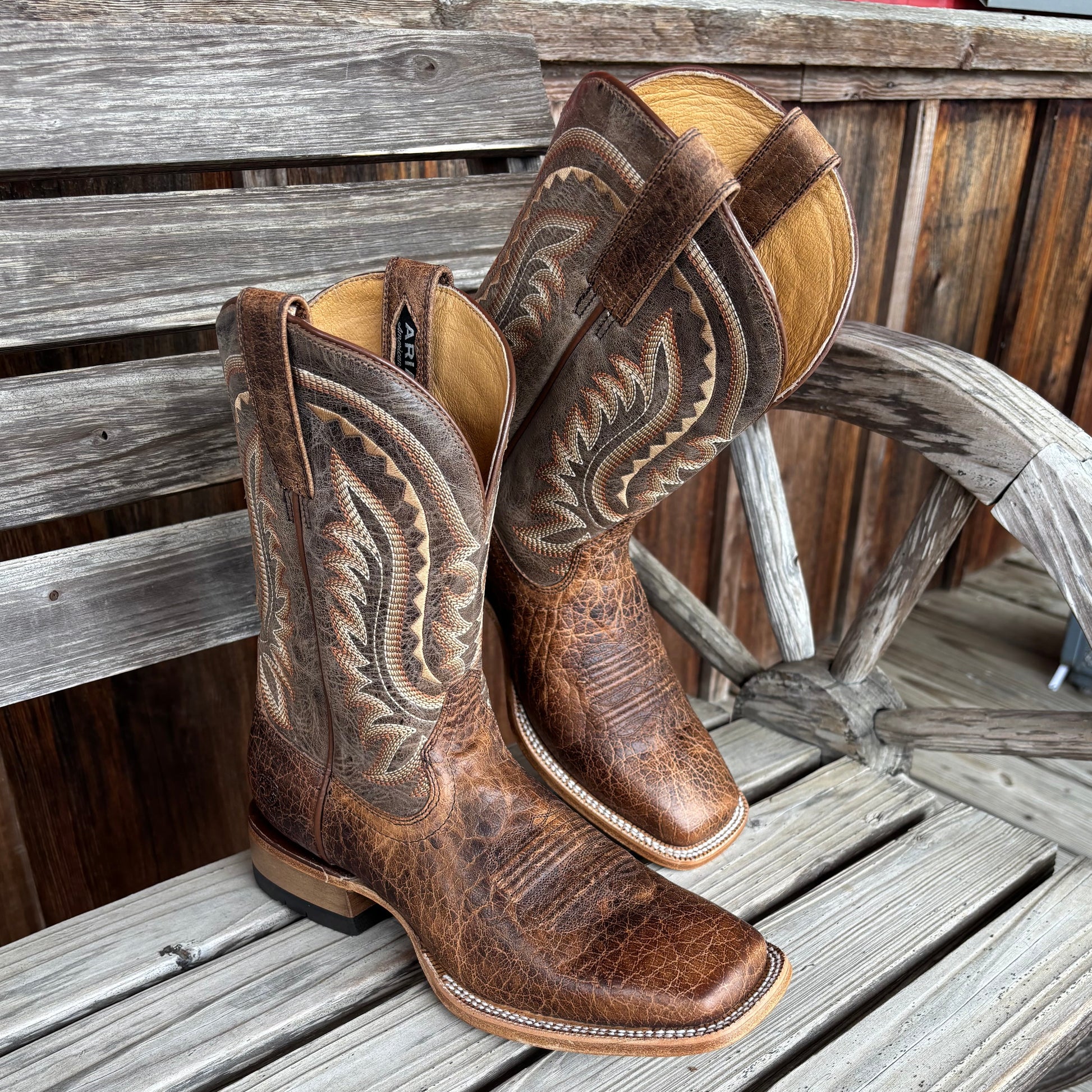 Ariat Rock Ridge Men's Western Boots - Saddle Brown - Korvel