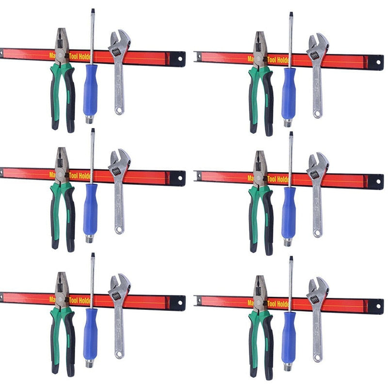 Magnetic Tool Holder Bar Organizer Racks - 8" to 24"