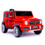 Mercedes Benz G63 Children's Electric Vehicle with Remote Control, 12V Spring Suspension, Safety Lock, and License - Korvel