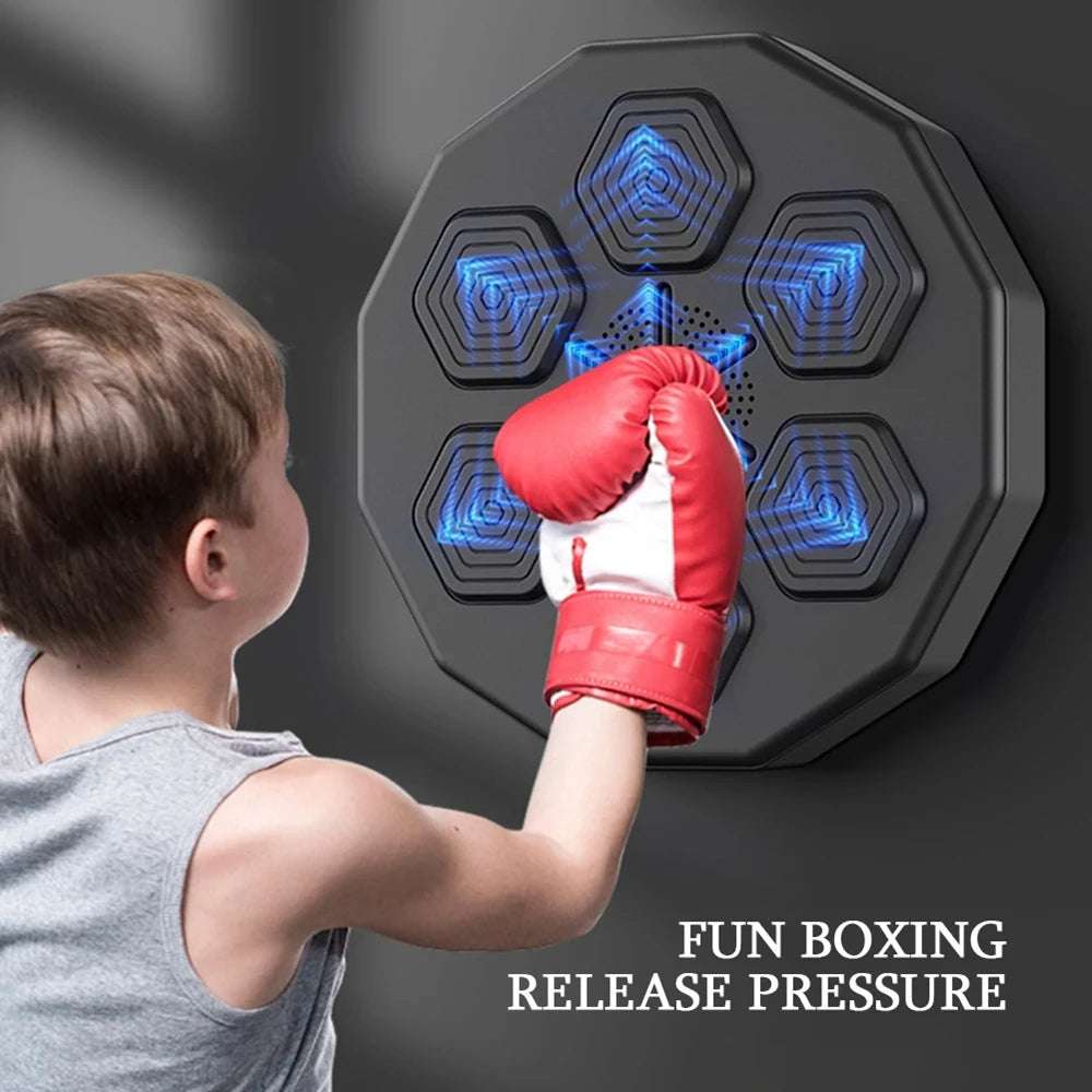 Smart Music Boxing Machine Wall Mounted Bluetooth Smart Fun Punch Boxing Trainer Wall Target Punching Pads Suitable For Home - Korvel