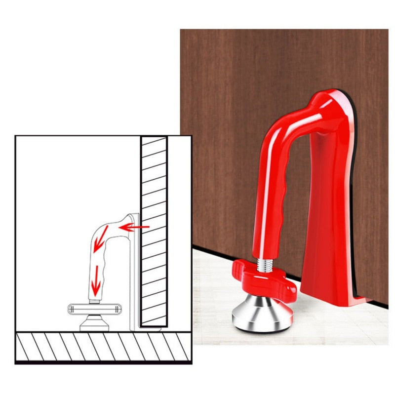 Portable Door Closer Jammer Lockdown Lock-Security Device For Travel Hotel Door - Korvel