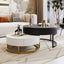 Tables basses empilables rondes modernes avec plateau relevable et tiroirs