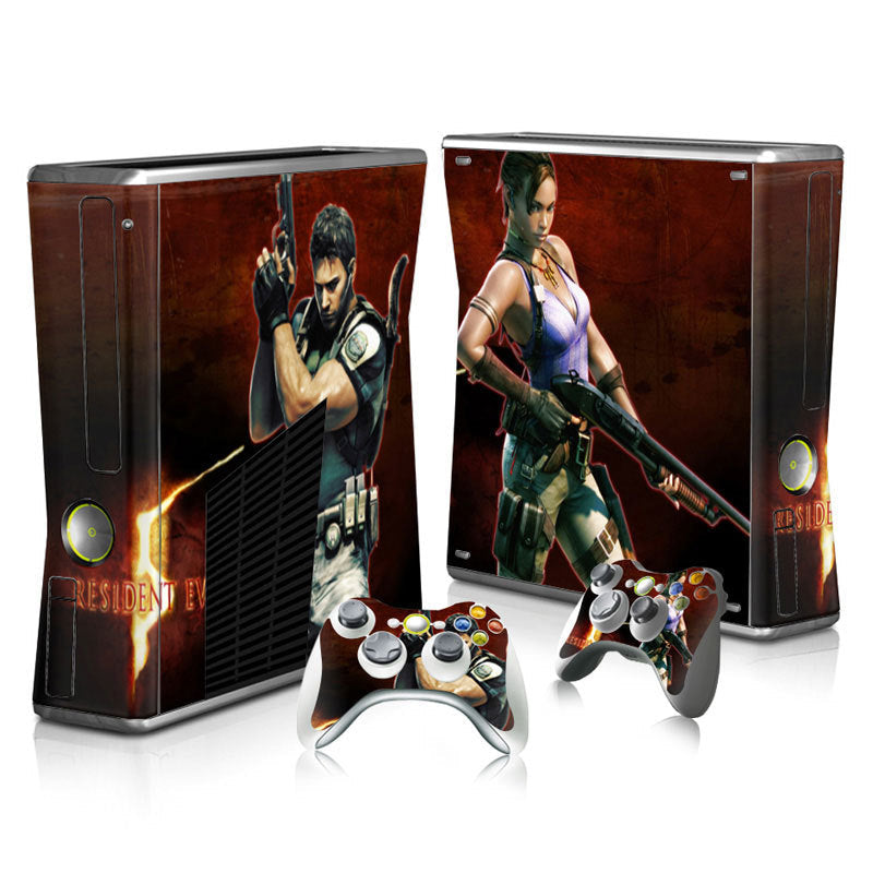 Xbox 360 Slim Full Body Color Membrane Stickers with Scratch-Resistant Protection - Korvel