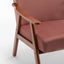 Mid-Century Modern Chair, Living Room Chair with Solid Wood Frame, Accent Chair Extra-Thick Backrest, Wingback Chair for Bedroom - Korvel