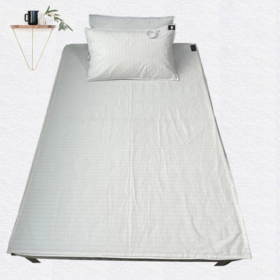Grounded silver fiber cotton bed sheets anti-static grounding bed sheets to improve sleep quality silver ion conductive bed sheets - Korvel
