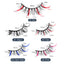 Color false eyelashes 5D multi-layer thick cross mink eyelashes 5 pairs of eyelashes - Korvel