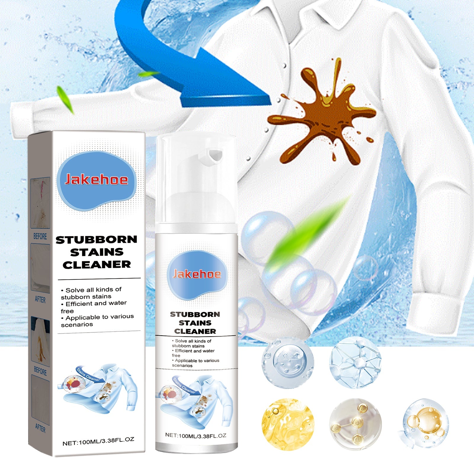 Dry Cleaning Agent For Oil Stains, Soft Cleaning Agent For Deep Cleaning And Protective Clothin - Korvel