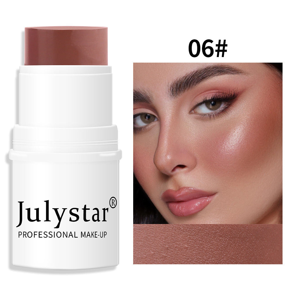 Highlighting Blusher Blush Powder Blusher Matte Blush Stick Single Color Blush - Korvel