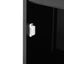 Armoire de Salle de Bain Élégante et Haute avec Étagère Réglable - Noir