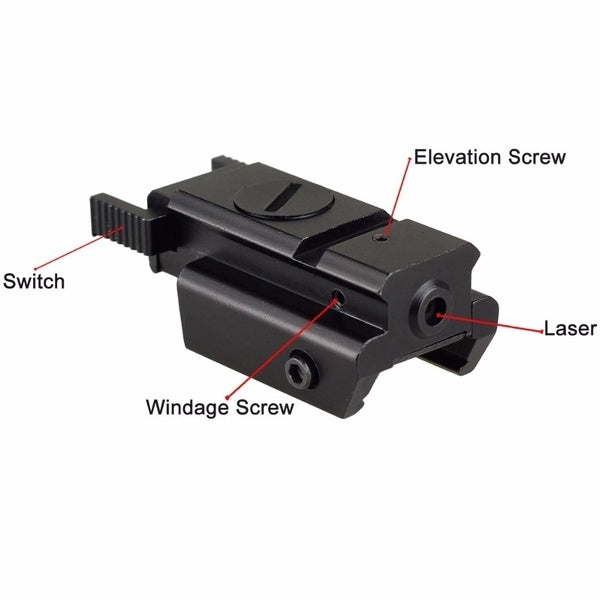 11mm/20MM mini Low Base Hanging Infrared Laser Sight Adjustable Green Laser Sight - Korvel