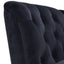 58-Inch Velvet Lounge Chair with Nailhead Trim