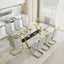 Dining table Modern tempered glass dining table Large modern office desk - Korvel