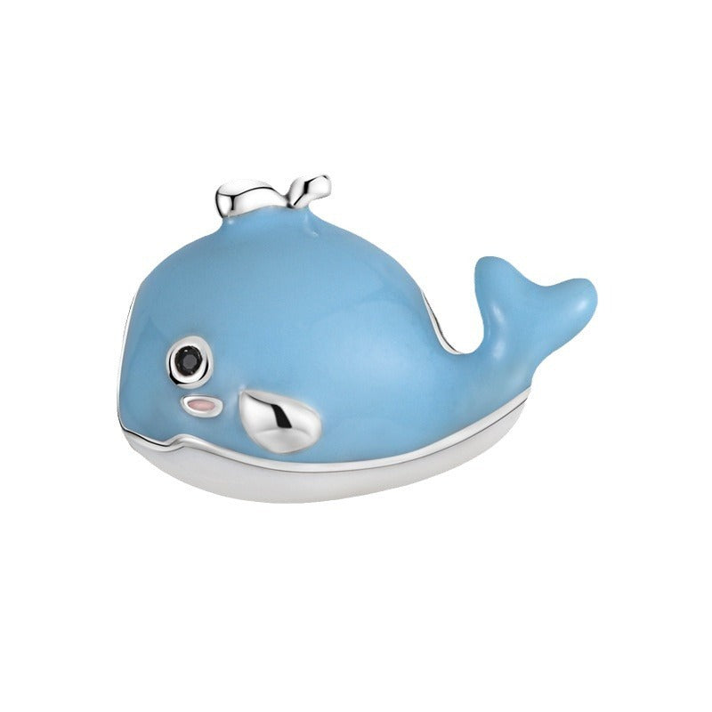 Ocean Wind Dolphin Whale Pendant Beads for DIY Bracelets