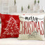 Christmas hat pillowcase linen Christmas tree letter print pillowcase holiday - Korvel