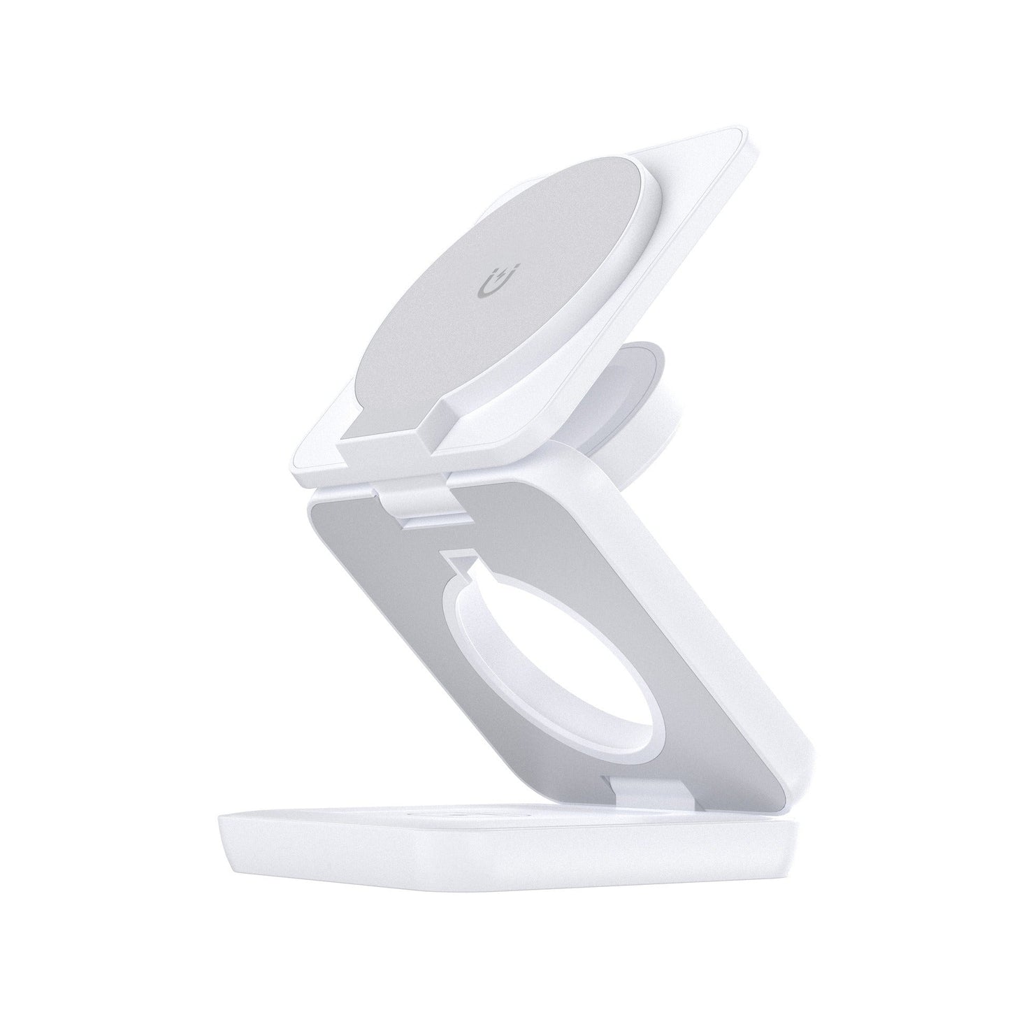 Three in one wireless charger with foldable magnetic suction suitable for iPhone wireless charging, phone holder desktop - Korvel