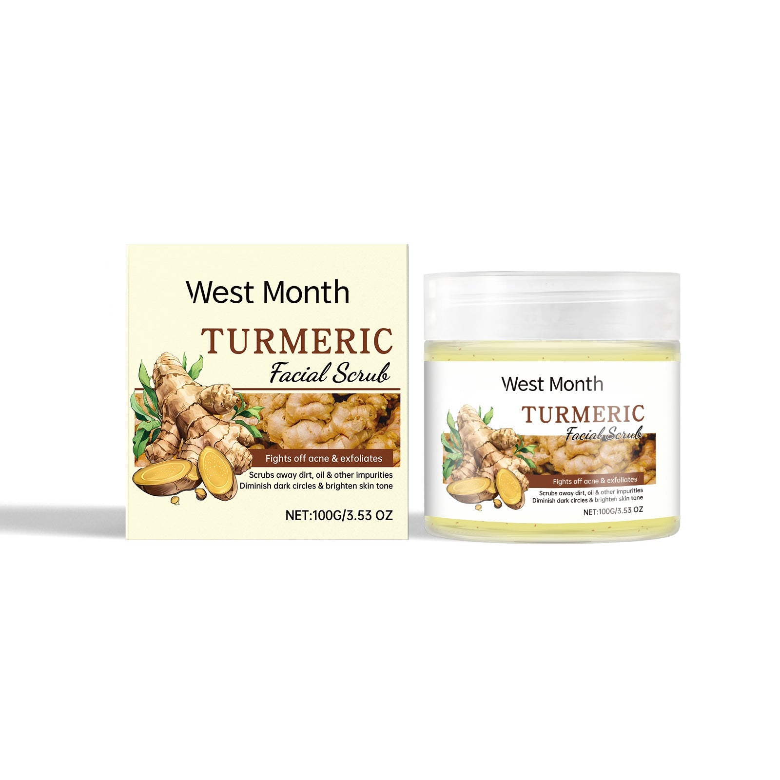 Facial Scrub Gently Cleanses Facial Skin, Exfoliates, Moisturizes, Moisturizes And Brightened - Korvel