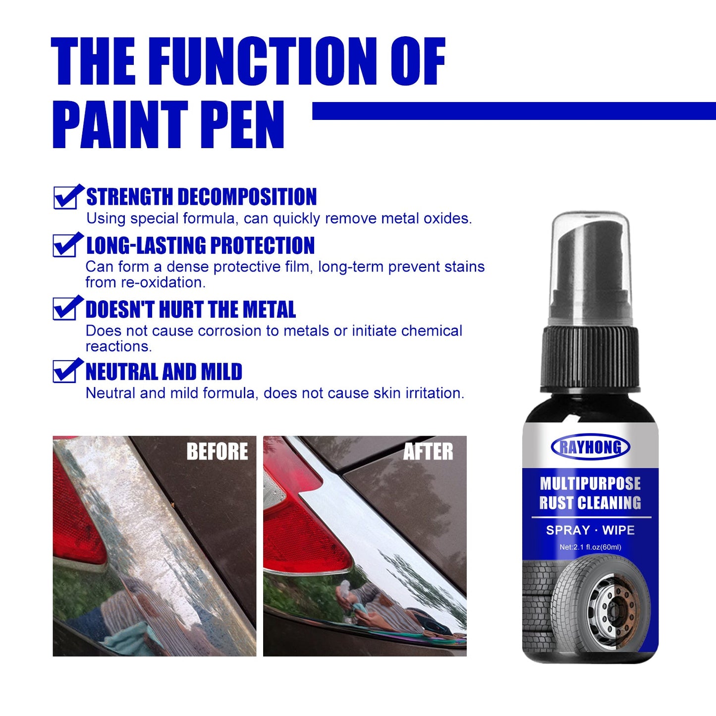 Multipurpose Rust Remover for Metal Surfaces