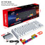 87 key wired mechanical gaming keyboard with red axis for esports and office use, with over 20 types of white light insertable shafts - Korvel