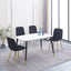 Dining Chair 4PCS（BLACK）Modern style New technology Suitable for restaurants cafes taverns offices - Korvel