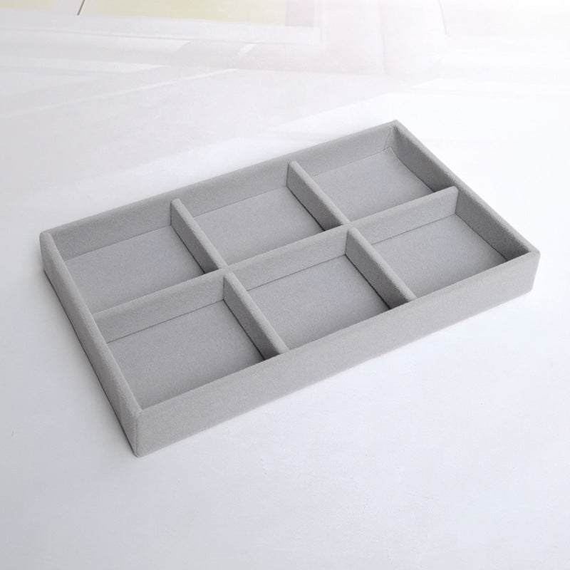 Organisateur de Bijoux Empilable en Velours pour Bagues, Boucles d'Oreilles et Colliers