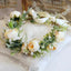 Simulated Rose Blossoms Adjustable Headwear Wreath Bridal Forest Flower Wedding Photography Scale Pretend - Korvel