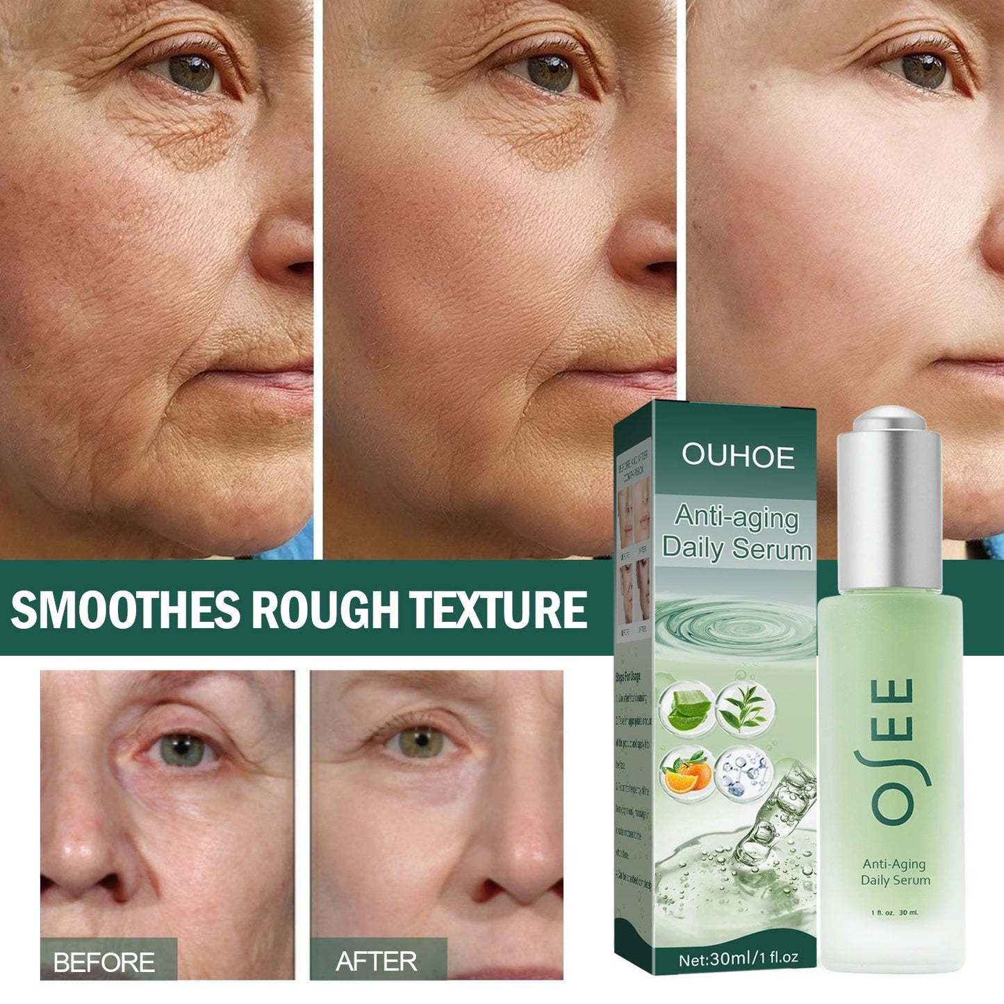 OUHOE Essence collagen replenishing essence whitening freckle removal facial essence brightening hydrating moisturizing - Korvel