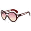 New European and American Sunglasses for Women UV400 Fashion Double Beam Round Frame Personalized PC Hollow Sunscreen Sunglasses - Korvel