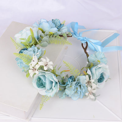 Elegant Flower Wreath Headband for Women