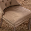 High-end Tufted Solid Wood Contemporary Velvet Upholstered Dining Chair with Wood Legs Nailhead Trim 2-Pcs Set Khaki - Korvel