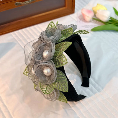 Handmade Fabric Headband for Fashion Flower Series - Korvel