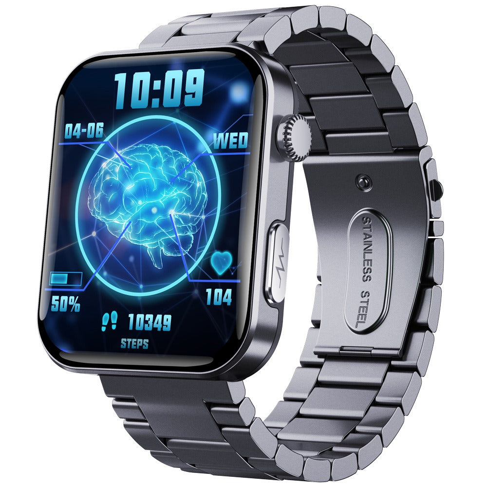 F300 smartwatch ECG electrocardiogram monitoring SOS fall alarm blood glucose and blood pressure watch HRV report - Korvel