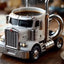 1PC Creative 11oz Truck-Design Coffee Mug. Ideal as a semi-truck coffee cup or home kitchen desktop ornament. - Korvel