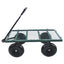 Wagon Cart Garden cart trucks make it easier to transport firewood (green) - Korvel