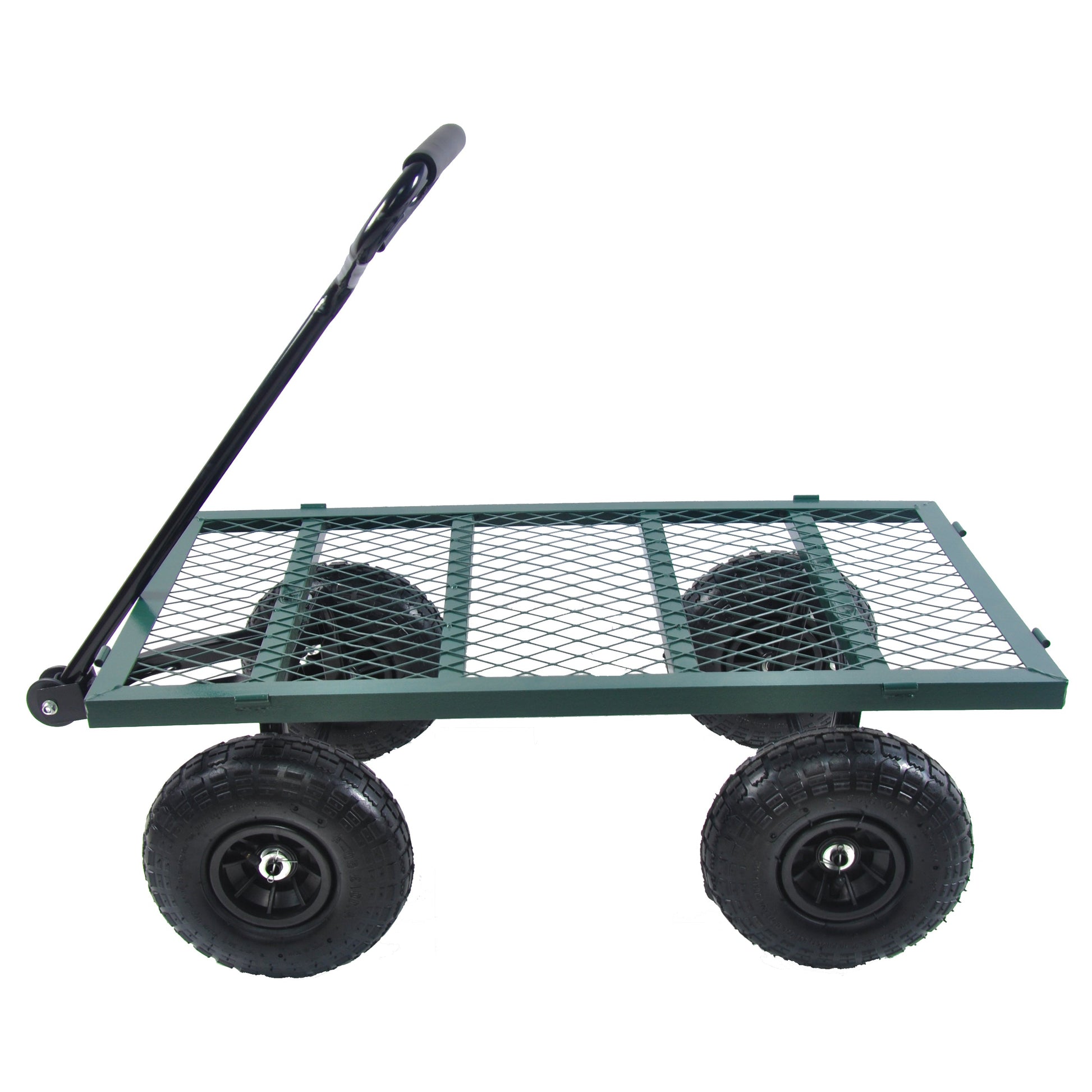 Wagon Cart Garden cart trucks make it easier to transport firewood (green) - Korvel