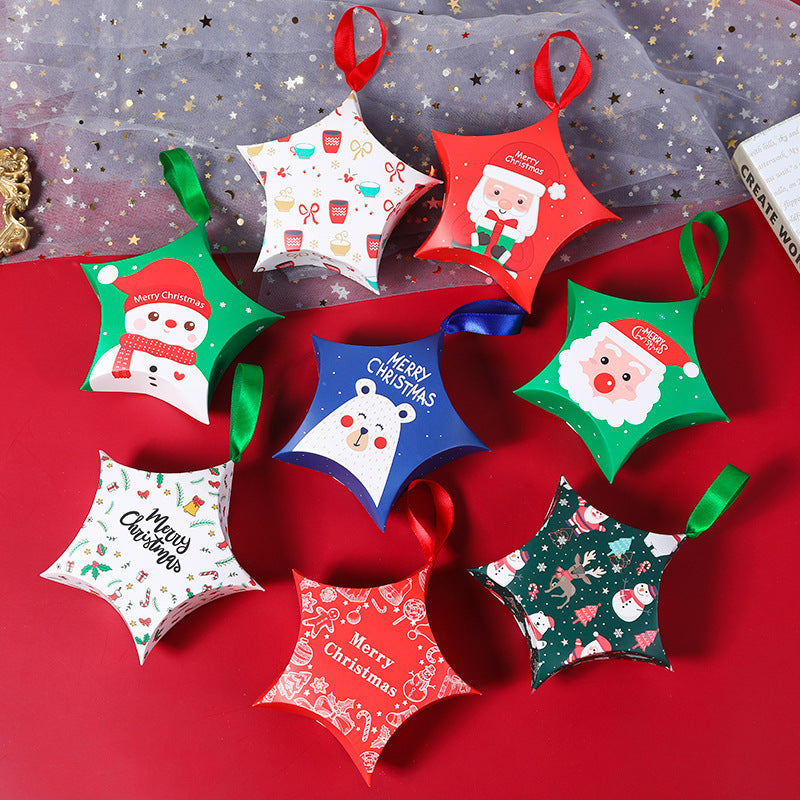 Christmas candy packaging box, Christmas gift box, new pentagonal star gift packaging box - Korvel